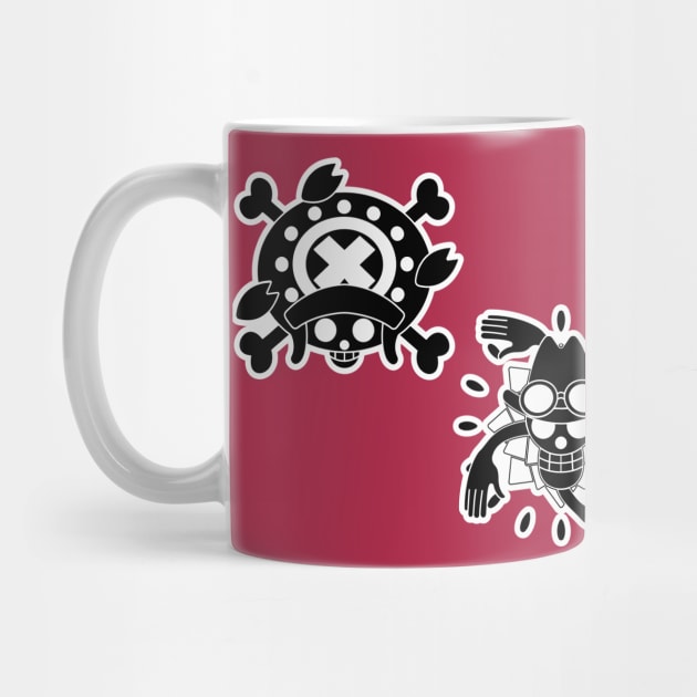 Chopper and Robin Jolly Roger 2 by onepiecechibiproject